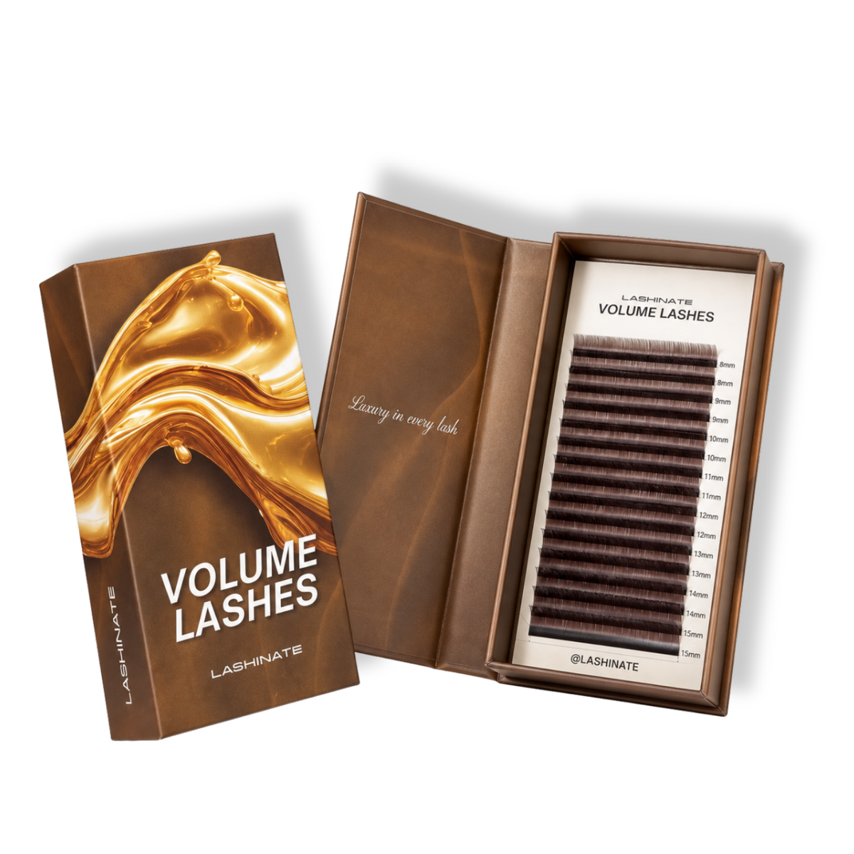 Brown Mixed Length Volume Lashes
